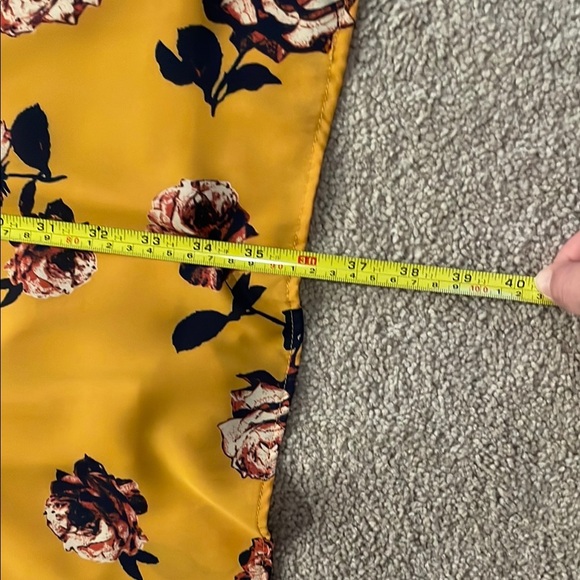 Audrey 3+1 Yellow Floral Midi Dress - Picture 6 of 7